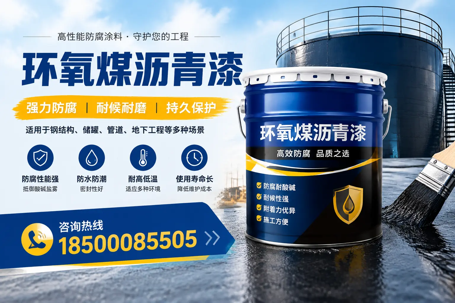 环氧煤沥青漆在工业中的应用，五家渠企业的选择
